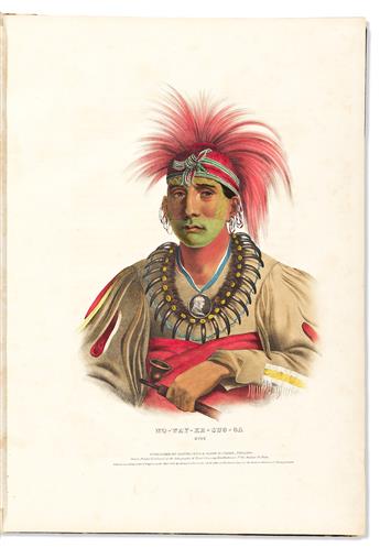 (NATIVE AMERICANS.) Thomas McKenney and James Hall. History of the Indian Tribes of North America.